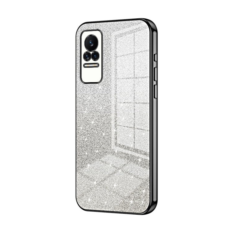 Gradient Glitter Powder Electroplated Phone Case, For Xiaomi Civi / Civi 1S, For Xiaomi Poco M4 Pro, For Xiaomi Poco X4 Pro 5G, For Xiaomi 12 / 12X, For Xiaomi Mi 11 Lite 4G / 5G, For Xiaomi 11T / 11T Pro