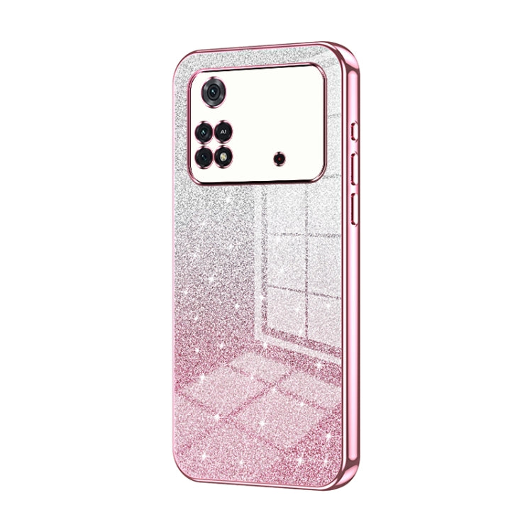 Gradient Glitter Powder Electroplated Phone Case, For Xiaomi Civi / Civi 1S, For Xiaomi Poco M4 Pro, For Xiaomi Poco X4 Pro 5G, For Xiaomi 12 / 12X, For Xiaomi Mi 11 Lite 4G / 5G, For Xiaomi 11T / 11T Pro