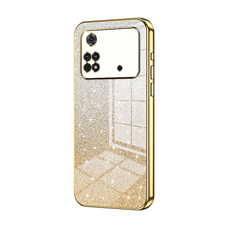 Gradient Glitter Powder Electroplated Phone Case, For Xiaomi Civi / Civi 1S, For Xiaomi Poco M4 Pro, For Xiaomi Poco X4 Pro 5G, For Xiaomi 12 / 12X, For Xiaomi Mi 11 Lite 4G / 5G, For Xiaomi 11T / 11T Pro
