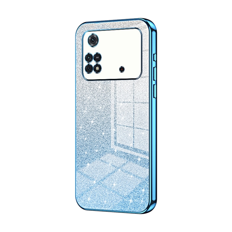 Gradient Glitter Powder Electroplated Phone Case, For Xiaomi Civi / Civi 1S, For Xiaomi Poco M4 Pro, For Xiaomi Poco X4 Pro 5G, For Xiaomi 12 / 12X, For Xiaomi Mi 11 Lite 4G / 5G, For Xiaomi 11T / 11T Pro