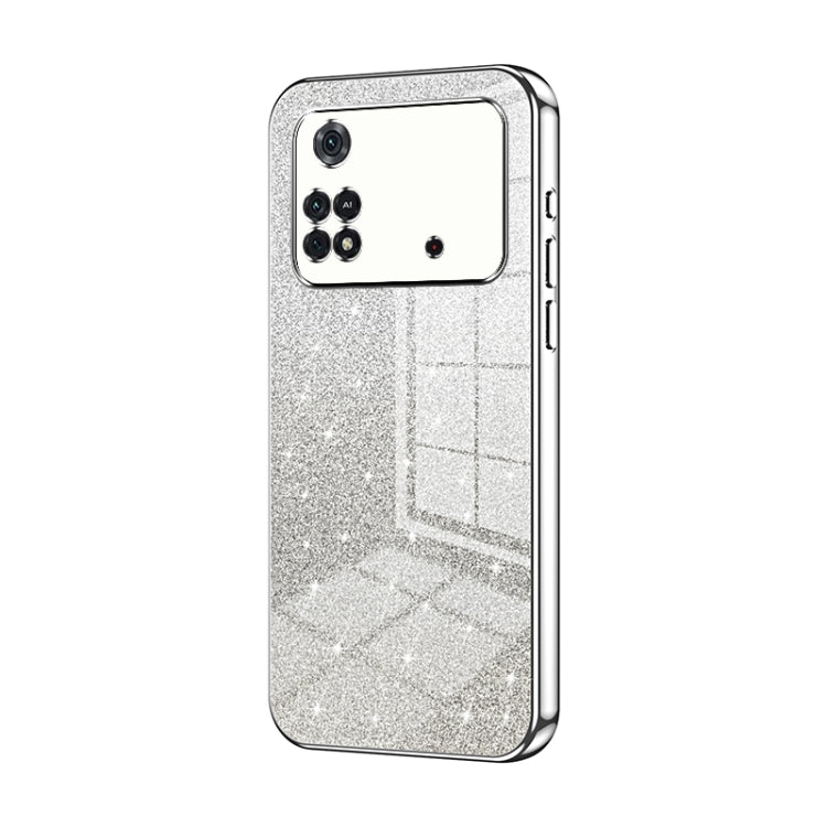Gradient Glitter Powder Electroplated Phone Case, For Xiaomi Civi / Civi 1S, For Xiaomi Poco M4 Pro, For Xiaomi Poco X4 Pro 5G, For Xiaomi 12 / 12X, For Xiaomi Mi 11 Lite 4G / 5G, For Xiaomi 11T / 11T Pro