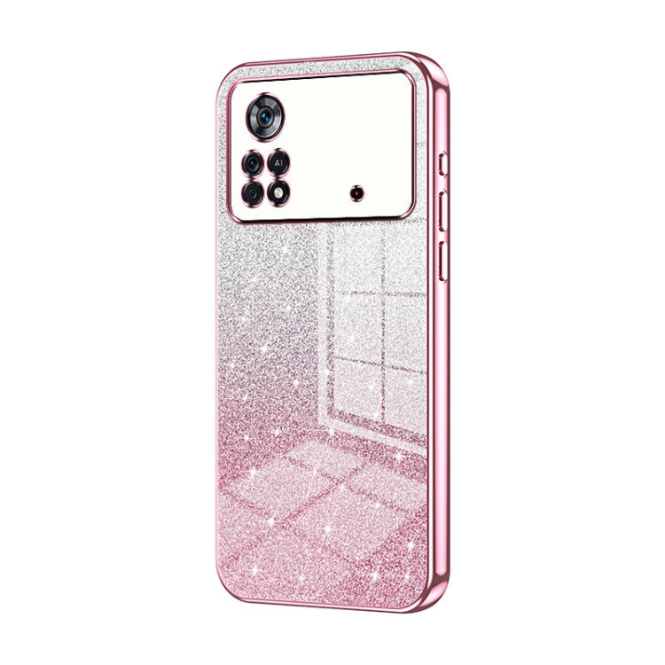 Gradient Glitter Powder Electroplated Phone Case, For Xiaomi Civi / Civi 1S, For Xiaomi Poco M4 Pro, For Xiaomi Poco X4 Pro 5G, For Xiaomi 12 / 12X, For Xiaomi Mi 11 Lite 4G / 5G, For Xiaomi 11T / 11T Pro