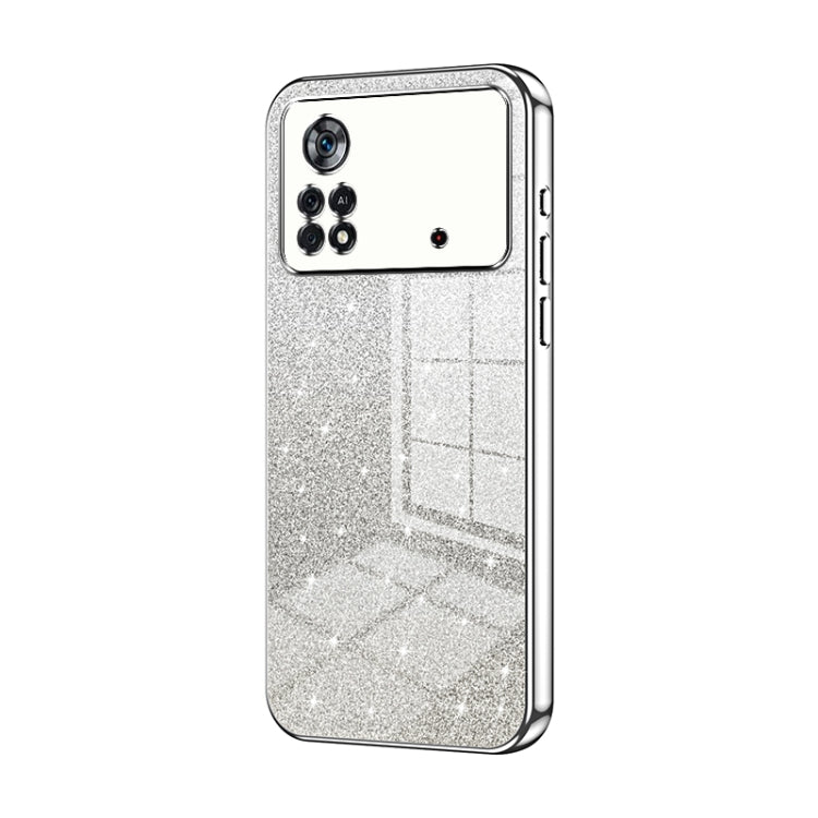 Gradient Glitter Powder Electroplated Phone Case, For Xiaomi Civi / Civi 1S, For Xiaomi Poco M4 Pro, For Xiaomi Poco X4 Pro 5G, For Xiaomi 12 / 12X, For Xiaomi Mi 11 Lite 4G / 5G, For Xiaomi 11T / 11T Pro