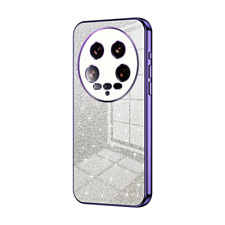 Gradient Glitter Powder Electroplated Phone Case, For Xiaomi 14T, For Xiaomi 14 Ultra, For Xiaomi 14 Pro, For Xiaomi 14, For Xiaomi 13 Ultra, For Xiaomi Civi 3