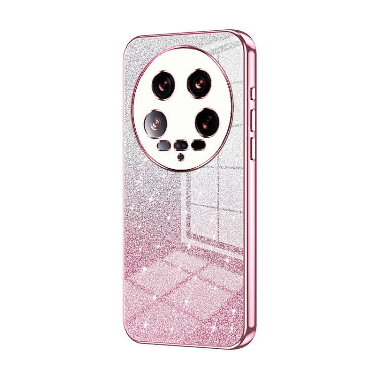 Gradient Glitter Powder Electroplated Phone Case, For Xiaomi 14T, For Xiaomi 14 Ultra, For Xiaomi 14 Pro, For Xiaomi 14, For Xiaomi 13 Ultra, For Xiaomi Civi 3