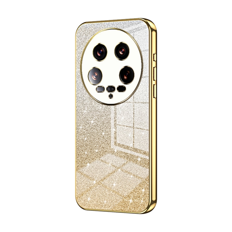 Gradient Glitter Powder Electroplated Phone Case, For Xiaomi 14T, For Xiaomi 14 Ultra, For Xiaomi 14 Pro, For Xiaomi 14, For Xiaomi 13 Ultra, For Xiaomi Civi 3
