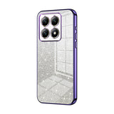 Gradient Glitter Powder Electroplated Phone Case, For Xiaomi 14T, For Xiaomi 14 Ultra, For Xiaomi 14 Pro, For Xiaomi 14, For Xiaomi 13 Ultra, For Xiaomi Civi 3