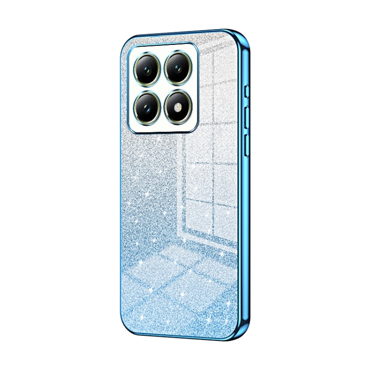 Gradient Glitter Powder Electroplated Phone Case, For Xiaomi 14T, For Xiaomi 14 Ultra, For Xiaomi 14 Pro, For Xiaomi 14, For Xiaomi 13 Ultra, For Xiaomi Civi 3