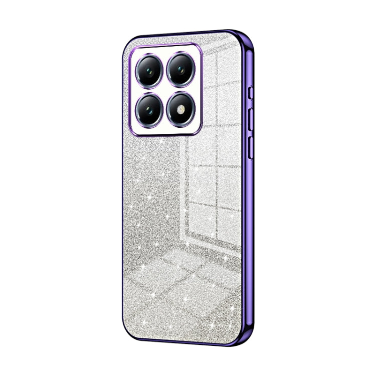 Gradient Glitter Powder Electroplated Phone Case, For Xiaomi Civi 5 Pro, For Xiaomi 15 Ultra, For Xiaomi Poco M7 Pro 5G, For Xiaomi 15 Pro, For Xiaomi 15, For Xiaomi 14T Pro