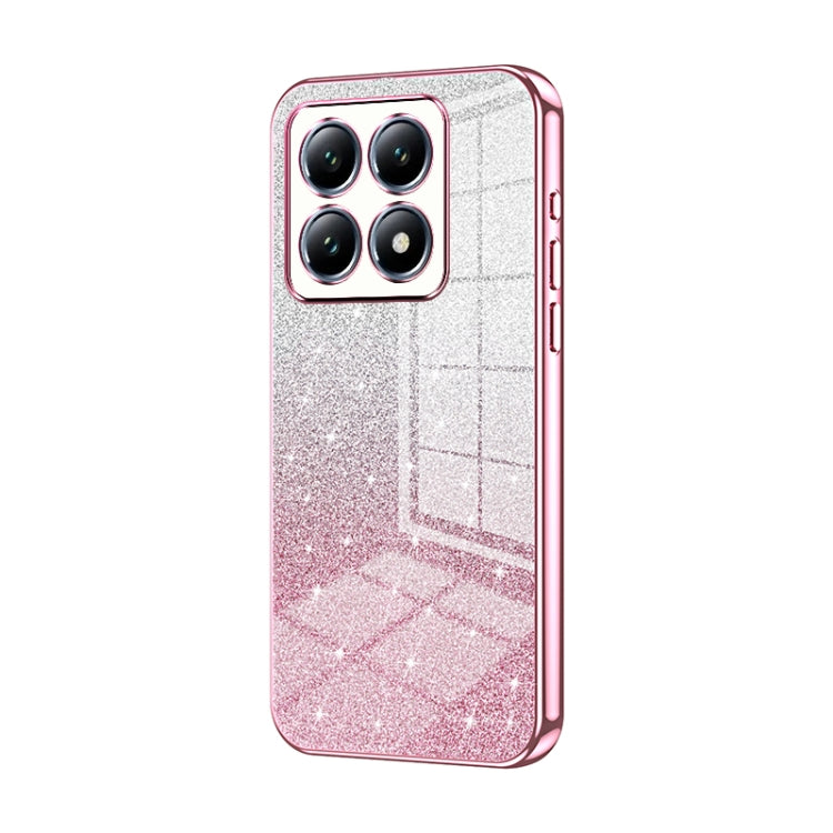 Gradient Glitter Powder Electroplated Phone Case, For Xiaomi Civi 5 Pro, For Xiaomi 15 Ultra, For Xiaomi Poco M7 Pro 5G, For Xiaomi 15 Pro, For Xiaomi 15, For Xiaomi 14T Pro