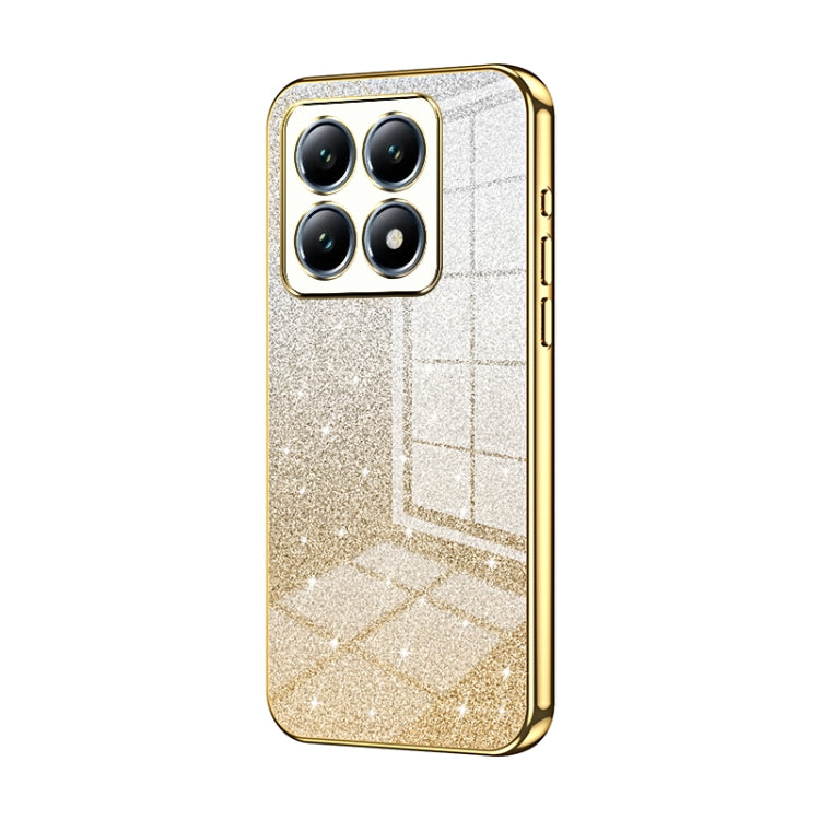 Gradient Glitter Powder Electroplated Phone Case, For Xiaomi Civi 5 Pro, For Xiaomi 15 Ultra, For Xiaomi Poco M7 Pro 5G, For Xiaomi 15 Pro, For Xiaomi 15, For Xiaomi 14T Pro