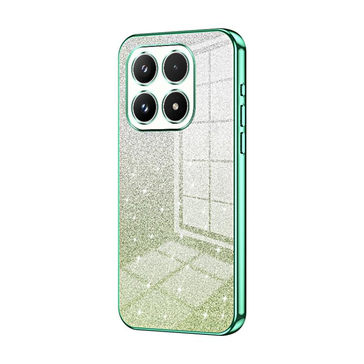 Gradient Glitter Powder Electroplated Phone Case, For Xiaomi 17 Ultra, For Xiaomi 17 Pro Max, For Xiaomi 17 Pro, For Xiaomi 17, For Xiaomi 15T Pro, For Xiaomi 15T