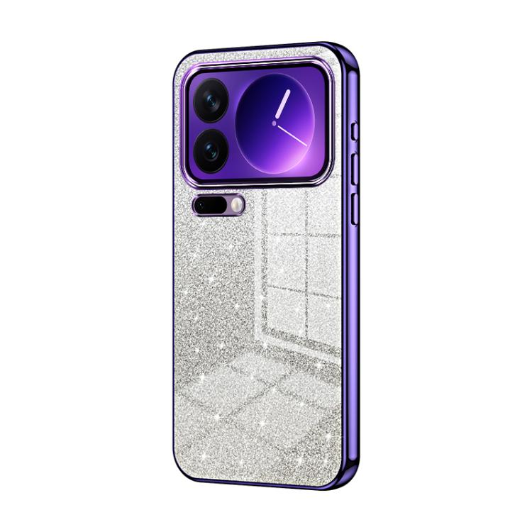 Gradient Glitter Powder Electroplated Phone Case, For Xiaomi 17 Ultra, For Xiaomi 17 Pro Max, For Xiaomi 17 Pro, For Xiaomi 17, For Xiaomi 15T Pro, For Xiaomi 15T