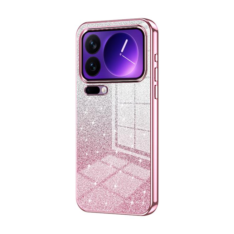 Gradient Glitter Powder Electroplated Phone Case, For Xiaomi 17 Ultra, For Xiaomi 17 Pro Max, For Xiaomi 17 Pro, For Xiaomi 17, For Xiaomi 15T Pro, For Xiaomi 15T