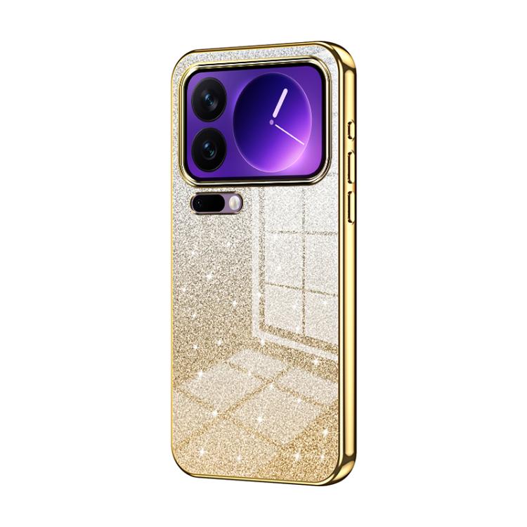 Gradient Glitter Powder Electroplated Phone Case, For Xiaomi 17 Ultra, For Xiaomi 17 Pro Max, For Xiaomi 17 Pro, For Xiaomi 17, For Xiaomi 15T Pro, For Xiaomi 15T
