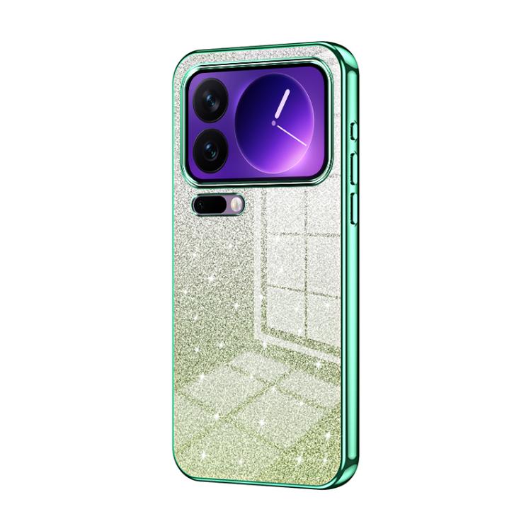 Gradient Glitter Powder Electroplated Phone Case, For Xiaomi 17 Ultra, For Xiaomi 17 Pro Max, For Xiaomi 17 Pro, For Xiaomi 17, For Xiaomi 15T Pro, For Xiaomi 15T