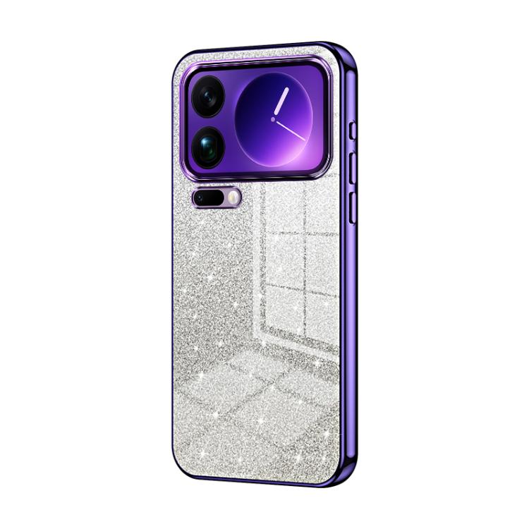 Gradient Glitter Powder Electroplated Phone Case, For Xiaomi 17 Ultra, For Xiaomi 17 Pro Max, For Xiaomi 17 Pro, For Xiaomi 17, For Xiaomi 15T Pro, For Xiaomi 15T