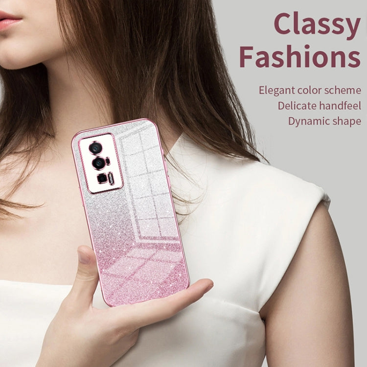 Gradient Glitter Powder Electroplated Phone Case, For Xiaomi Mix 4, For Xiaomi Mi 10S, For Xiaomi Mi 11 Ultra, For Xiaomi Mi 11 Pro, For Xiaomi Mi 11, For Xiaomi Mi 10 Lite 5G