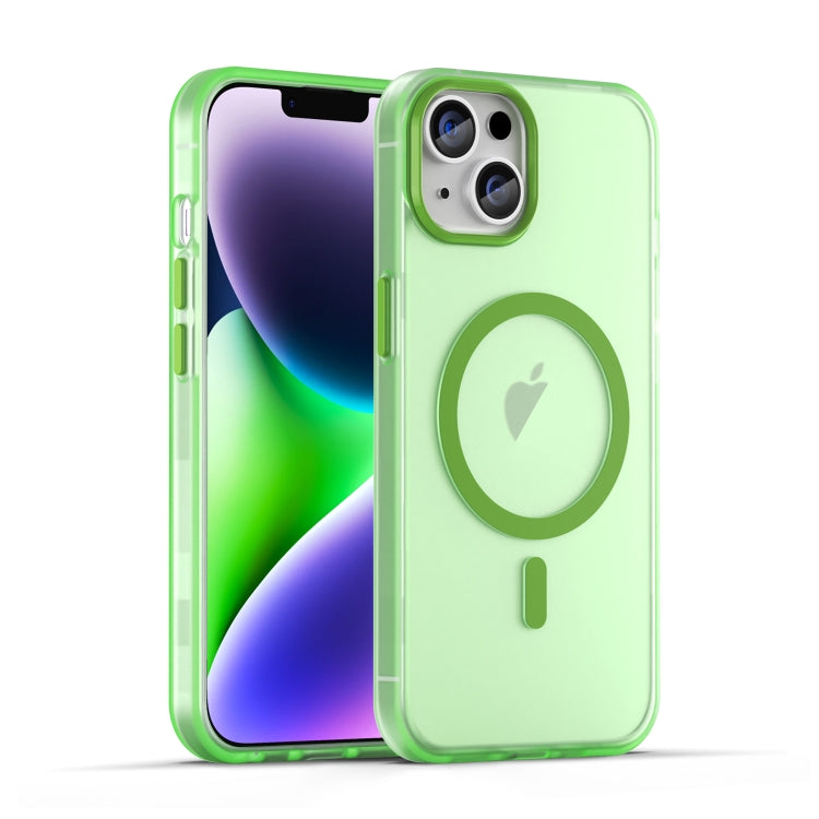 MagSafe Frosted Translucent TPU + PC Full Coverage Phone Case, For iPhone 15, For iPhone 14 Plus, For iPhone 14, For iPhone 14 Pro, For iPhone 14 Pro Max