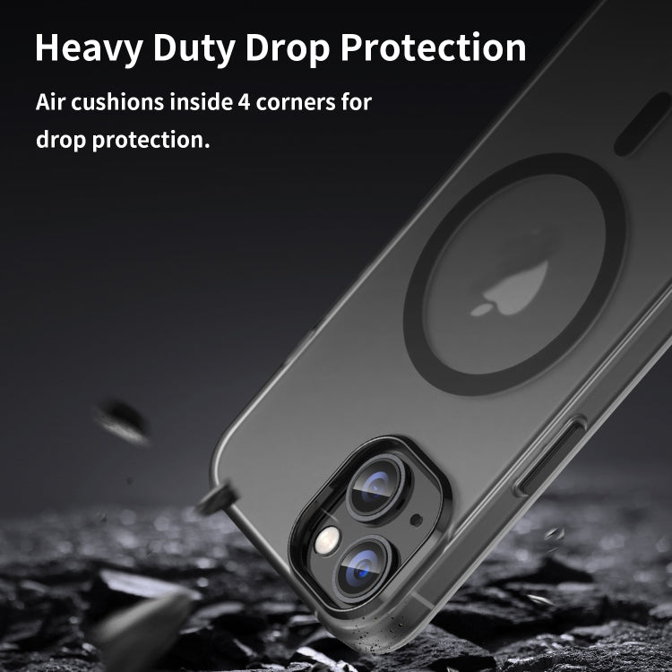 MagSafe Frosted Translucent TPU + PC Full Coverage Phone Case, For iPhone 15, For iPhone 14 Plus, For iPhone 14, For iPhone 14 Pro, For iPhone 14 Pro Max