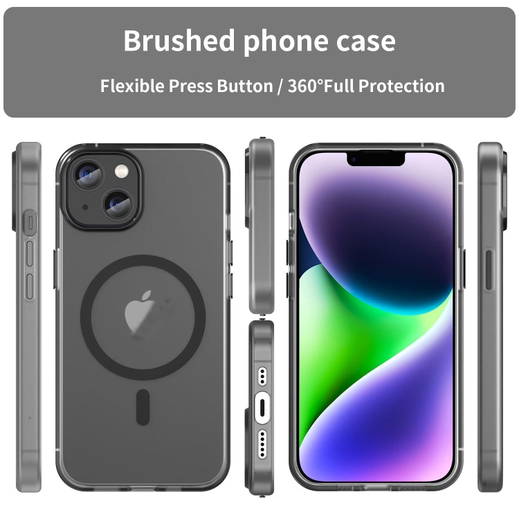 MagSafe Frosted Translucent TPU + PC Full Coverage Phone Case, For iPhone 16 Plus, For iPhone 16, For iPhone 15 Pro Max, For iPhone 15 Pro, For iPhone 15 Plus
