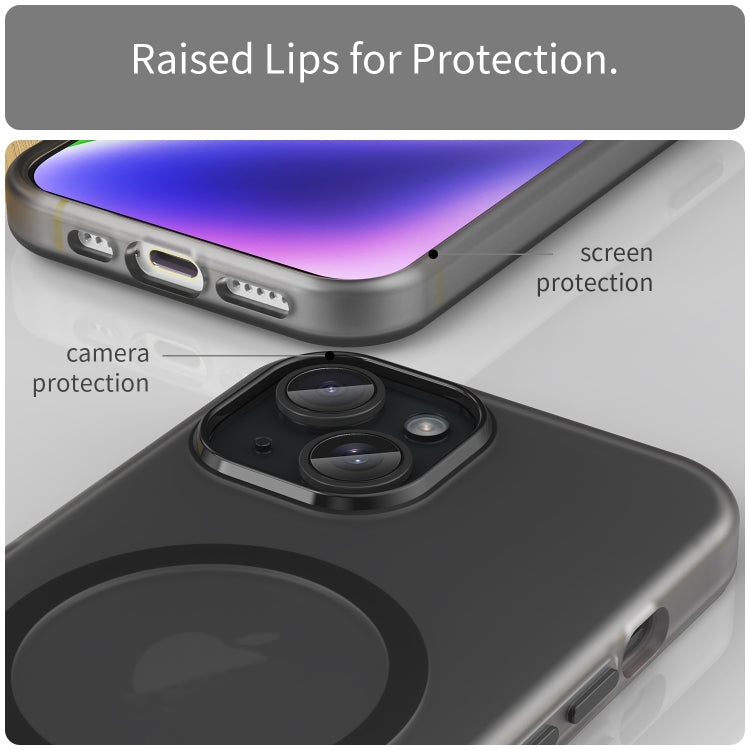 MagSafe Frosted Translucent TPU + PC Full Coverage Phone Case, For iPhone 16 Plus, For iPhone 16, For iPhone 15 Pro Max, For iPhone 15 Pro, For iPhone 15 Plus