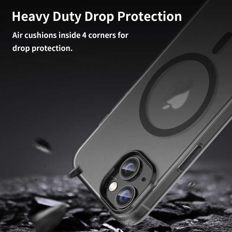 MagSafe Frosted Translucent TPU + PC Full Coverage Phone Case, For iPhone 16 Plus, For iPhone 16, For iPhone 15 Pro Max, For iPhone 15 Pro, For iPhone 15 Plus