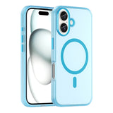 MagSafe Frosted Translucent TPU + PC Full Coverage Phone Case, For iPhone 16 Plus, For iPhone 16, For iPhone 15 Pro Max, For iPhone 15 Pro, For iPhone 15 Plus