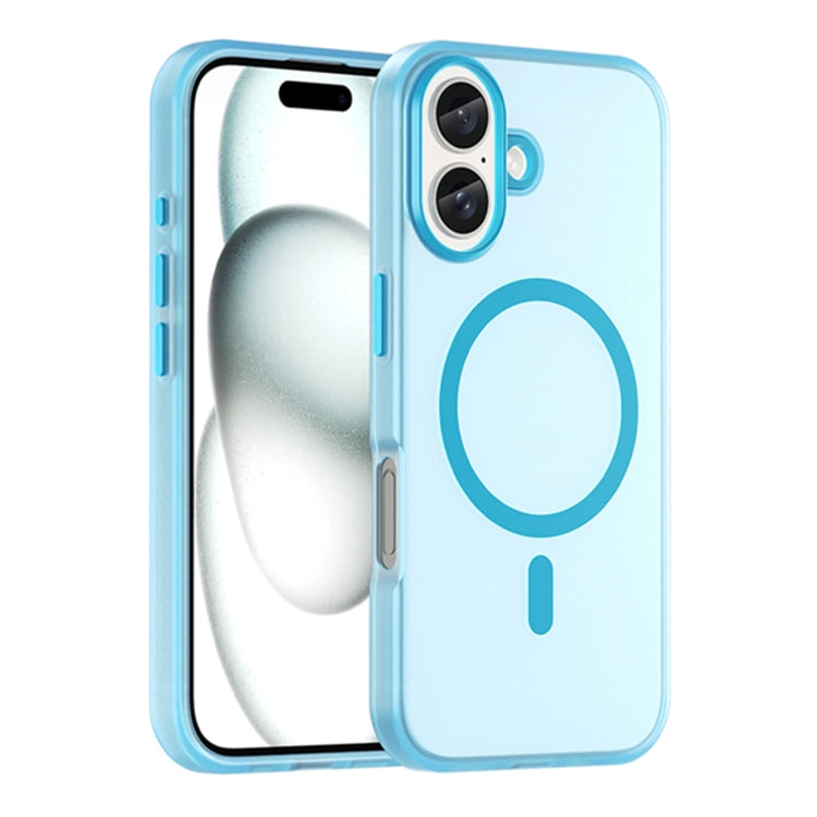 MagSafe Frosted Translucent TPU + PC Full Coverage Phone Case, For iPhone 16 Plus, For iPhone 16, For iPhone 15 Pro Max, For iPhone 15 Pro, For iPhone 15 Plus