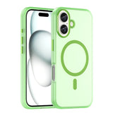 MagSafe Frosted Translucent TPU + PC Full Coverage Phone Case, For iPhone 16 Plus, For iPhone 16, For iPhone 15 Pro Max, For iPhone 15 Pro, For iPhone 15 Plus
