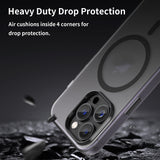 MagSafe Frosted Translucent TPU + PC Full Coverage Phone Case, For iPhone 16 Pro, For iPhone 16 Plus, For iPhone 16, For iPhone 15 Pro Max, For iPhone 15 Pro