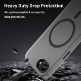 MagSafe Frosted Translucent TPU + PC Full Coverage Phone Case, For iPhone 17e / 16e, For iPhone 17 Pro Max, For iPhone 17 Pro, For iPhone 17, For iPhone Air, For iPhone 16 Pro Max