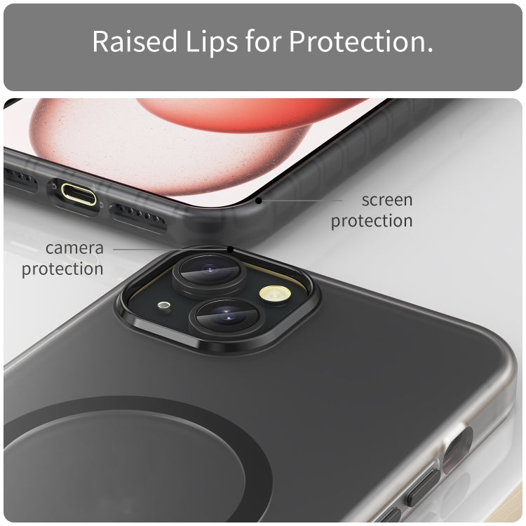 MagSafe Frosted Translucent TPU + PC Full Coverage Phone Case, For iPhone 15 Plus, For iPhone 15, For iPhone 14 Plus, For iPhone 14, For iPhone 14 Pro