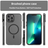 MagSafe Frosted Translucent TPU + PC Full Coverage Phone Case, For iPhone 12 Pro Max, For iPhone 12 Pro, For iPhone 11 Pro Max, For iPhone 11, For iPhone 11 Pro