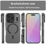 MagSafe Frosted Translucent TPU + PC Full Coverage Phone Case, For iPhone 17 Pro, For iPhone 17, For iPhone Air, For iPhone 16 Pro Max, For iPhone 16 Pro