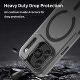 MagSafe Frosted Translucent TPU + PC Full Coverage Phone Case, For iPhone 17 Pro, For iPhone 17, For iPhone Air, For iPhone 16 Pro Max, For iPhone 16 Pro