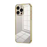 Transparent Plating Fine Hole Phone Case, For iPhone 16 Pro, For iPhone 16 Plus, For iPhone 16, For iPhone 15 Pro Max, For iPhone 15 Pro, For iPhone 15 Plus