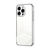 Transparent Plating Fine Hole Phone Case, For iPhone 16 Pro, For iPhone 16 Plus, For iPhone 16, For iPhone 15 Pro Max, For iPhone 15 Pro, For iPhone 15 Plus