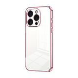 Transparent Plating Fine Hole Phone Case, For iPhone 16 Pro, For iPhone 16 Plus, For iPhone 16, For iPhone 15 Pro Max, For iPhone 15 Pro, For iPhone 15 Plus