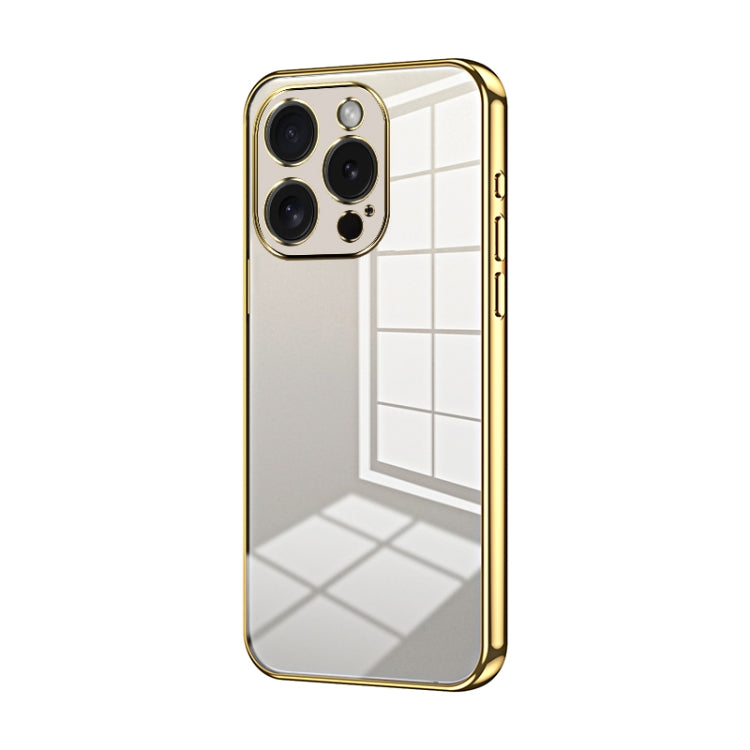 Transparent Plating Fine Hole Phone Case, For iPhone 16 Pro, For iPhone 16 Plus, For iPhone 16, For iPhone 15 Pro Max, For iPhone 15 Pro, For iPhone 15 Plus