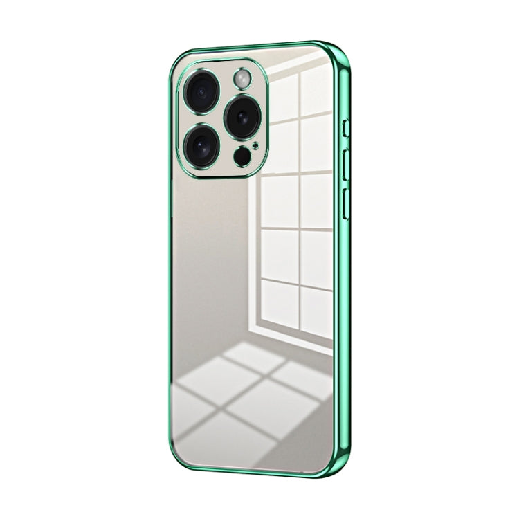 Transparent Plating Fine Hole Phone Case, For iPhone 16 Pro, For iPhone 16 Plus, For iPhone 16, For iPhone 15 Pro Max, For iPhone 15 Pro, For iPhone 15 Plus