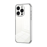Transparent Plating Fine Hole Phone Case, For iPhone 16 Pro, For iPhone 16 Plus, For iPhone 16, For iPhone 15 Pro Max, For iPhone 15 Pro, For iPhone 15 Plus