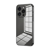 Transparent Plating Fine Hole Phone Case, For iPhone 16 Pro, For iPhone 16 Plus, For iPhone 16, For iPhone 15 Pro Max, For iPhone 15 Pro, For iPhone 15 Plus