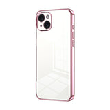 Transparent Plating Fine Hole Phone Case, For iPhone 16 Pro, For iPhone 16 Plus, For iPhone 16, For iPhone 15 Pro Max, For iPhone 15 Pro, For iPhone 15 Plus