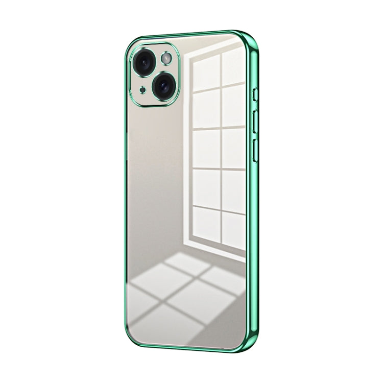 Transparent Plating Fine Hole Phone Case, For iPhone 16 Pro, For iPhone 16 Plus, For iPhone 16, For iPhone 15 Pro Max, For iPhone 15 Pro, For iPhone 15 Plus