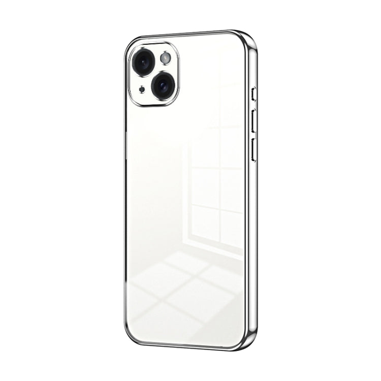 Transparent Plating Fine Hole Phone Case, For iPhone 16 Pro, For iPhone 16 Plus, For iPhone 16, For iPhone 15 Pro Max, For iPhone 15 Pro, For iPhone 15 Plus