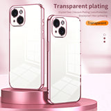 Transparent Plating Fine Hole Phone Case, For iPhone 15, For iPhone 14 Plus, For iPhone 14, For iPhone 14 Pro, For iPhone 14 Pro Max, For iPhone SE 2022 / 2020 / 8 / 7