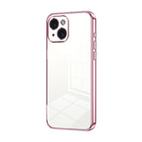 Transparent Plating Fine Hole Phone Case, For iPhone 15, For iPhone 14 Plus, For iPhone 14, For iPhone 14 Pro, For iPhone 14 Pro Max, For iPhone SE 2022 / 2020 / 8 / 7