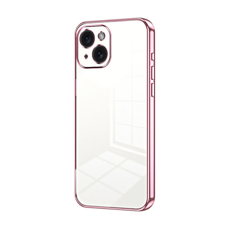 Transparent Plating Fine Hole Phone Case, For iPhone 15, For iPhone 14 Plus, For iPhone 14, For iPhone 14 Pro, For iPhone 14 Pro Max, For iPhone SE 2022 / 2020 / 8 / 7