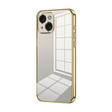 Transparent Plating Fine Hole Phone Case, For iPhone 15, For iPhone 14 Plus, For iPhone 14, For iPhone 14 Pro, For iPhone 14 Pro Max, For iPhone SE 2022 / 2020 / 8 / 7